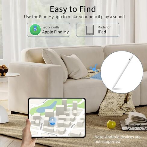 Findmy iPad Pencil Compatible with Apple iPad 2018-2025,Tilt Sensitivity,Palm Rejection, Fast Charge Stylus Pen for iPad A16(11th)/10/9/8 & Air 13/11 & Pro 12.9/13/11 & Mini 7/6/5 No Wireless Charging in Saudi Arabia