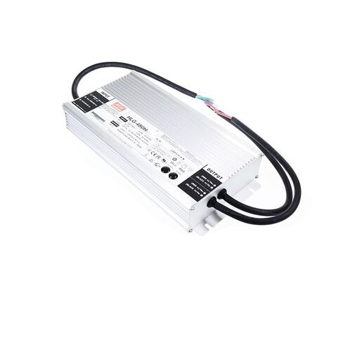 Mean Well HLG 480W 114-229V 2100mA LED Driver， HLG-480H-C2100B Switching Power Supply Converter Transformer with IP67, PFC Function, Metal Case, 3 in 1 Dimming in Saudi Arabia