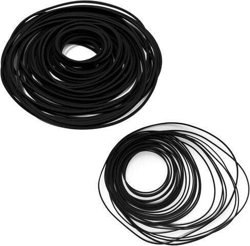 80 Pcs Cassette Player Belts Replacement Kit, Mixed Flat Rubber Belts for Recorder Repair and Maintenance, Audio Tape Machine Drive Belts in Multiple Sizes (Width 0.7mm & 1mm) in Saudi Arabia