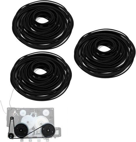 80 Pcs Cassette Player Belts Replacement Kit, Mixed Flat Rubber Belts for Recorder Repair and Maintenance, Audio Tape Machine Drive Belts in Multiple Sizes (Width 0.7mm & 1mm) in Saudi Arabia