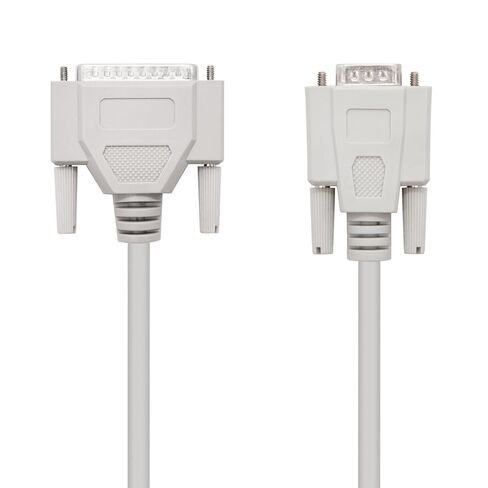 كابل Blendend Null Modem التسلسلي مع موصلات DB9 أنثى إلى DB25 ذكر، بطول 1.8 متر، مثالي لاتصالات البيانات بين الأجهزة. in Saudi Arabia