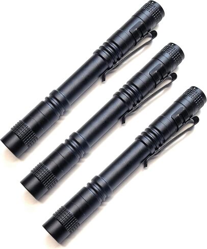 3 Pack Mini LED Flashlight - High Lumens Small Pocket Flashlight (Battery Not Included) in Saudi Arabia