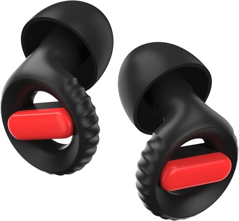 Ear Plugs for Sleeping,30db Noise Reducing Earplugs with 8 Eartips and Carry Case,Reusable earplugs for Sleep,Focus,Snoring,Shooting,Motorcycle,Airplanes,Musicians. (Black, L-M-S-XS) in Kuwait