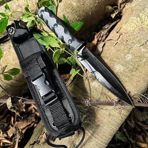 Fixed Blade Knife Hunting Camping Hunting Gear Tool, Survival Kit Fishing Knife Men Stuff Lightweight Handle w/Sheath in Saudi Arabia
