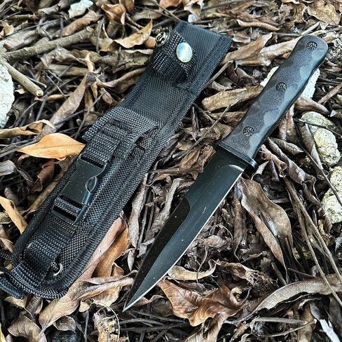 Fixed Blade Knife Hunting Camping Hunting Gear Tool, Survival Kit Fishing Knife Men Stuff Lightweight Handle w/Sheath in Saudi Arabia