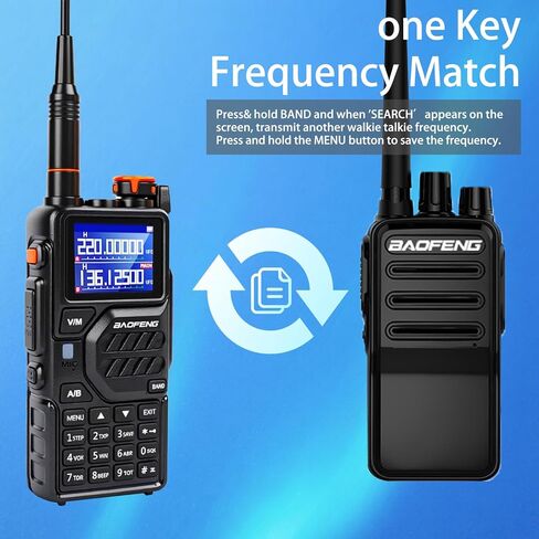 BAOFENG K5PLUS 10W Ham Radios Charginng for Hunting Survival Gear,NOAA Weather Radio with Copy Frequency in Saudi Arabia