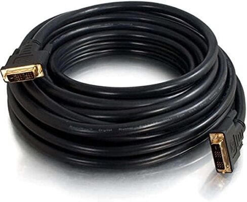 كابل فيديو رقمي C2G 41234 Pro Series Single Link DVI-D M/M، مصنف في الحائط CL2، أسود (35 قدم، 10.66 متر) in Saudi Arabia