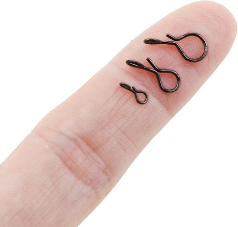 240PCS Fly Fishing Quick Change Pin Set Stainless Steel Snap Hook Size XS/S/M Fishing Tackle Tool Suitable for Bait Hanging in Saudi Arabia