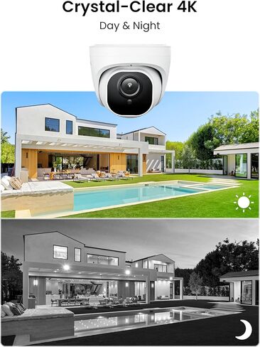 REOLINK 4K PoE Security Camera System, 4pcs Person/Vehicle Detection IP Cameras, 8CH NVR with 2TB HDD, RLK8-800D4 PoE Kit Bundle with 2 x RLC-833A 4K 3X Optical Zoom Cameras in Saudi Arabia