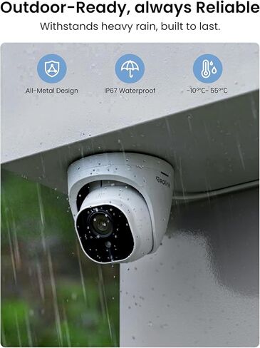 REOLINK 4K PoE Security Camera System, 4pcs Person/Vehicle Detection IP Cameras, 8CH NVR with 2TB HDD, RLK8-800D4 PoE Kit Bundle with 2 x RLC-833A 4K 3X Optical Zoom Cameras in Saudi Arabia