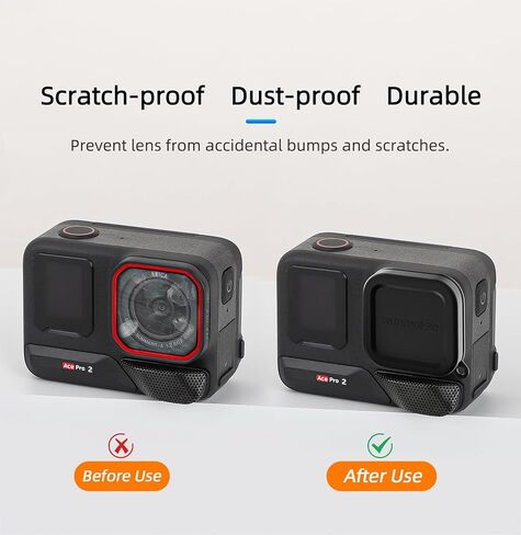 BTG 2PCS Lens Cap for Insta360 Ace Pro 2/ACE Pro 1 Accessories Lens Cover Protector in Saudi Arabia