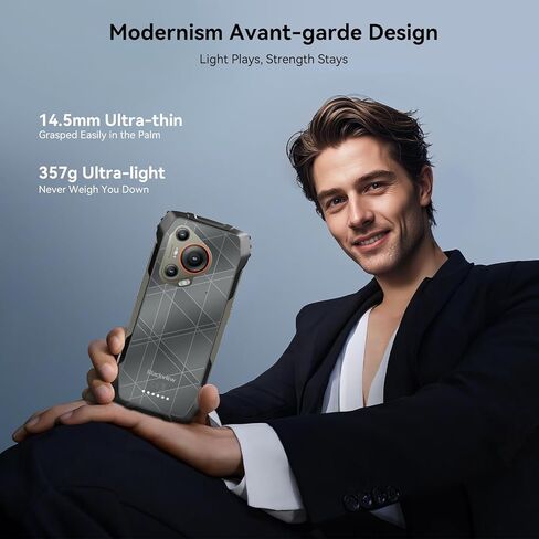 Blackview BL7000 AI 5G Rugged Phone Android 15, 24GB+256GB/2TB MTK Dimensity 6300, 6.78" FHD+ 120Hz, 50MP + Night Vision 20MP, 7500mAh/33W, Rugged Smartphone Dual SIM/T-Mobile/NFC/OTG/IP69K Waterproof in Saudi Arabia