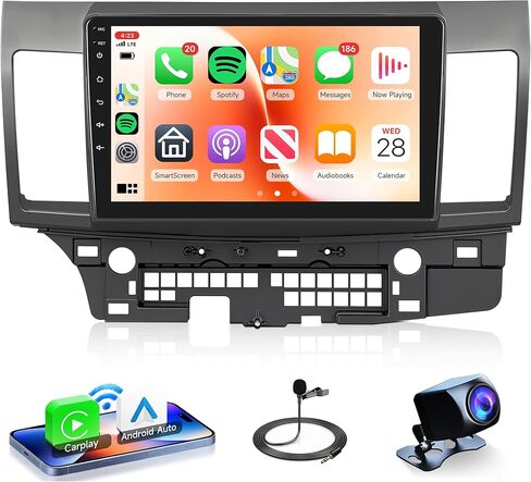 10.1 بوصة من سيارات الراديو ستيريو لـ Mitsubishi Lancer 2008 2009 2010 2011-2017 ، Rimoody Android 13 Car Stereo Touch Screen GPS Mirror Link WiFi Bluetooth FM Radio EQ in Kuwait