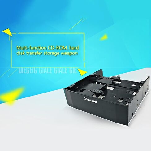 Olmaster MR-8802 حامل حامل تحويل قياسي 5.25 بوصة إلى 3.5 بوصة أو لـ 6 × 2.5 بوصة SSD متعدد الوظائف Ssd محول قوس in Kuwait