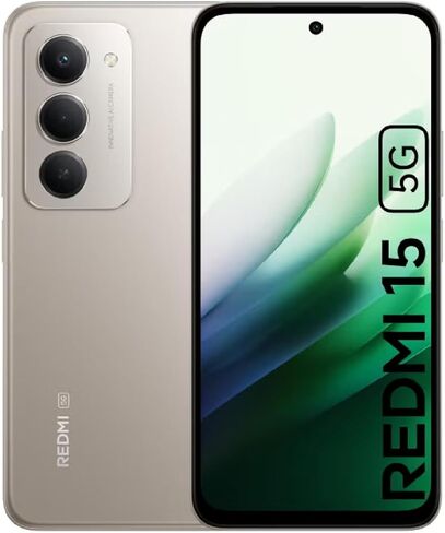 XIAOMI Redmi 15 5G NFC (Compatible with Tmobile Tello Mint & Global) (256GB + 8GB) Unlocked Dual SIM 6.9" 50MP Model 25057RN09E (Midnight Black) in Kuwait