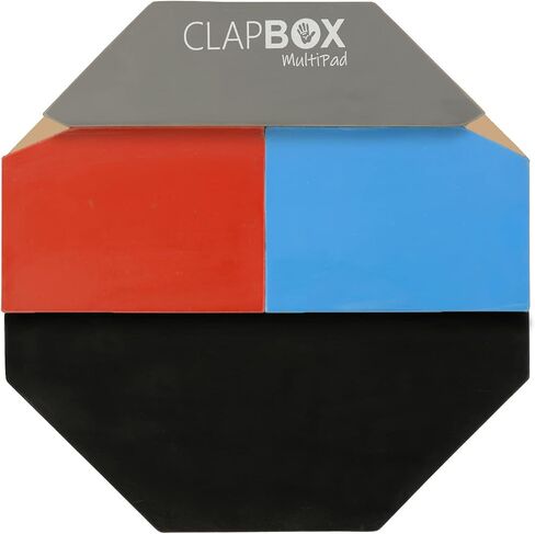 لوحة تدريب الطبل مقاس 12 بوصة من Clapbox - تتضمن أفضل منصات التدريب للطبول | غير مصنوعة في الصين | وسادة الطبل المثالية للجميع والاستخدام متعدد الاستخدامات in Kuwait