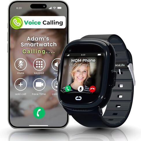ساعة ذكية موديل 2025 | ساعة الهاتف ومتعقب GPS | الاتصال، الرسائل النصية، تتبع نظام تحديد المواقع، الكاميرا، النموذج المدرسي | تنبيهات SOS والسلامة in Saudi Arabia