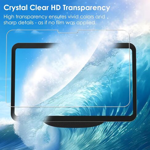 واقي شاشة مكون من قطعتين متوافق مع Echo Show 11 (إصدار 2025)، زجاج مقسى [وضوح HD] [9 صلابة] [مضاد للخدش] [سهل التركيب] in Kuwait