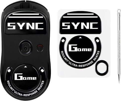 زلاجات ماوس زجاجية من SOULWIT لجهاز Logitech G PRO X Superlight (الجيل 1.0) ماوس ألعاب لاسلكي، أقدام ماوس مصقولة متينة لـ GPro x، انزلاق فائق النعومة وسريع - أسود in Saudi Arabia