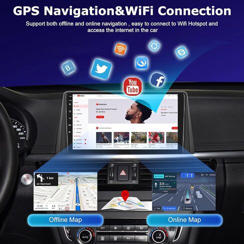 [4+64G] ترقية راديو لكيا أوبتيما K5 2016-2020: NHOPEEW 10.1 بوصة IPS تعمل باللمس راديو Android - Carplay اللاسلكي وAndroid Auto، الصفحة الرئيسية المخصصة، DSP/EQ، 5G/WiFi، SWC + كاميرا الرؤية الخلفية in Kuwait