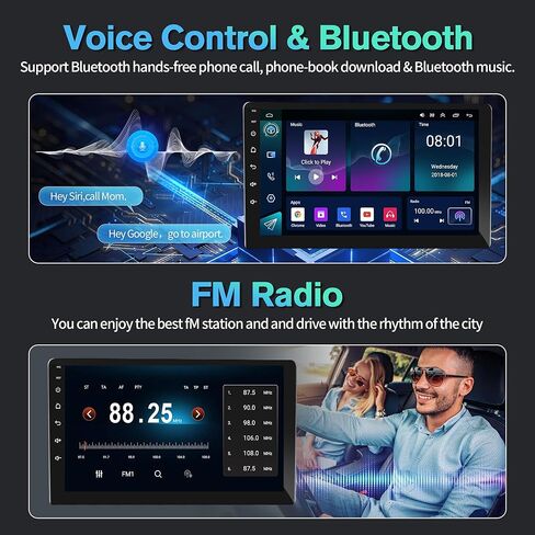 راديو سيارة 4G+64G Android 13 لسيارة Toyota Camry 2015 2016 2017، 10.1 بوصة تعمل باللمس Carplay اللاسلكي وAndroid Auto يدعم ترقية راديو شاشة اللمس مع كاميرا AHD، ملاحة GPS، SWC، WiFi، FM، بلوتوث in Saudi Arabia