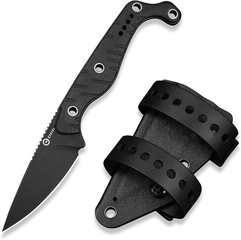 CIVIVI SOKN EDC Fixed Blade Knife with Kydex Sheath, Full Tang Tactical Knife with 2.82" Nitro-V Blade G10 Handle for Survival Camping Hiking Hunting C22027-3 in Saudi Arabia
