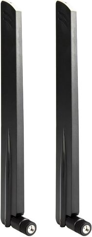 Boobrie Tri-Band WiFi Antenna 2.4GHz/5GHz/6GHz 5dBi WiFi 6 6E Omnidirectional Antenna RP-SMA Male for PC Desktop Computer PCI PCIe Router Security Camera Video Surveillance Monitor, 2 Pack in Saudi Arabia