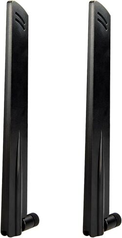Boobrie Tri-Band WiFi Antenna 2.4GHz/5GHz/6GHz 5dBi WiFi 6 6E Omnidirectional Antenna RP-SMA Male for PC Desktop Computer PCI PCIe Router Security Camera Video Surveillance Monitor, 2 Pack in Saudi Arabia