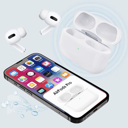 حافظة شحن لـ AirPods Pro الجيل الأول/الثاني، منفذ شاحن لـ Airpod Pro 2nd/1 علبة شاحن بديلة مدمجة 660 مللي أمبير في الساعة تدعم البطارية اللاسلكية والسلكية (Case pro 1/2 L Port) in Kuwait