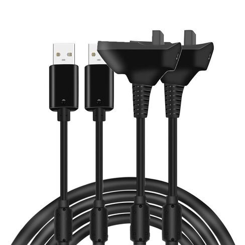 Charger Cord Replacement for Xbox 360 Wireless Controller, Charging Cable 6 ft, 2 Pack in Saudi Arabia