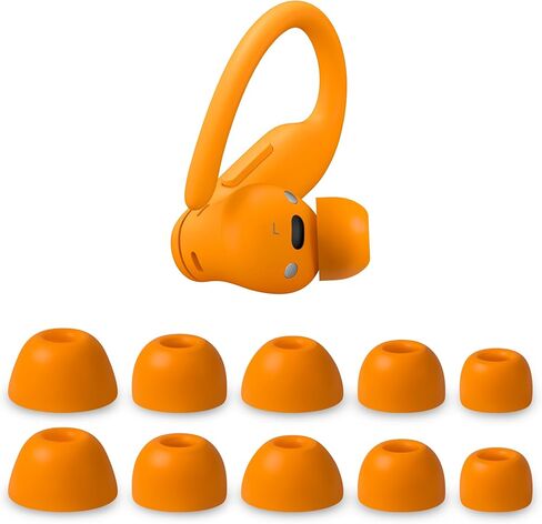 أطراف أذن من السيليكون من Geiomoo لجهاز Beats Powerbeats Pro 2، وسادات أذن بديلة (أسود، XS/S/M/L/XL) in Kuwait