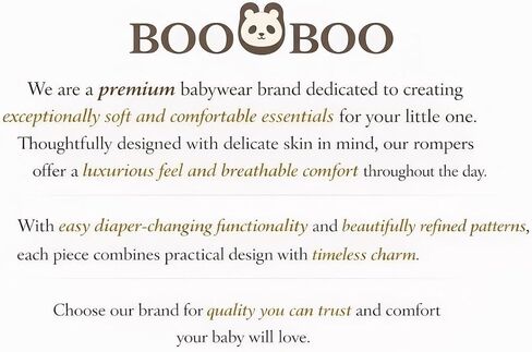 رومبير قطني للجنسين من Boo Boo Baby - سالوبيت ناعم من القطن بنسبة 100% in Kuwait