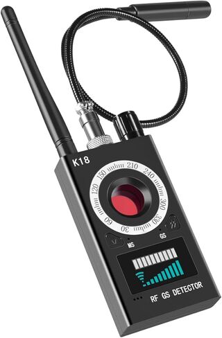 كاشف الكاميرا الخفية، ومتعقب نظام تحديد المواقع العالمي (GPS)، وكاميرا تعمل بالأشعة تحت الحمراء، ثلاثة في واحد للكشف عن التجسس لسهولة الحمل. مناسب لأجهزة الكشف عن الأجهزة المخفية في Airbnb والفنادق والحمامات والمنازل والمكاتب in Kuwait