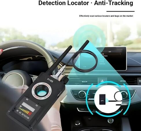 كاشف الكاميرا الخفية، ومتعقب نظام تحديد المواقع العالمي (GPS)، وكاميرا تعمل بالأشعة تحت الحمراء، ثلاثة في واحد للكشف عن التجسس لسهولة الحمل. مناسب لأجهزة الكشف عن الأجهزة المخفية في Airbnb والفنادق والحمامات والمنازل والمكاتب in Kuwait