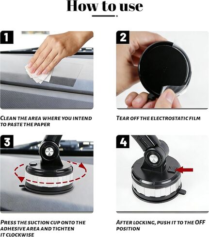 Dash Mount Phone Holder for Mini John Cooper Works 2009-2026, One-Hand Release,Car Charger Dash Windshield,360°Rotation Vacuum Suction Cup Phone Mount,A-Black in Saudi Arabia