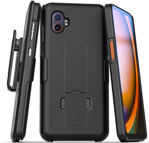 جراب DuraClip مغلف لهاتف Samsung Galaxy XCover 7 Pro مع مشبك حافظة (أسود) in Saudi Arabia
