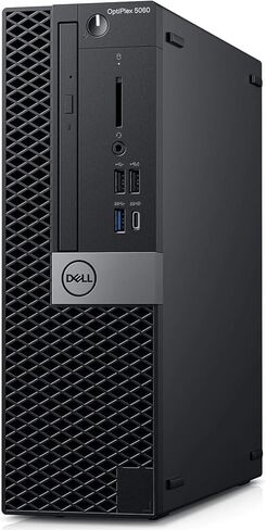 كمبيوتر مكتبي للأعمال Dell Optiplex 5060 صغير الحجم (SFF)، Intel i7-8700 رباعي النواة 3.2 جيجا هرتز، 16 جيجا DDR4، Intel 512 جيجا PCIe NVMe SSD، Ethernet، USB 3.0، DVD±RW، منفذ عرض/HDMI، Windows 10 Pro in Kuwait
