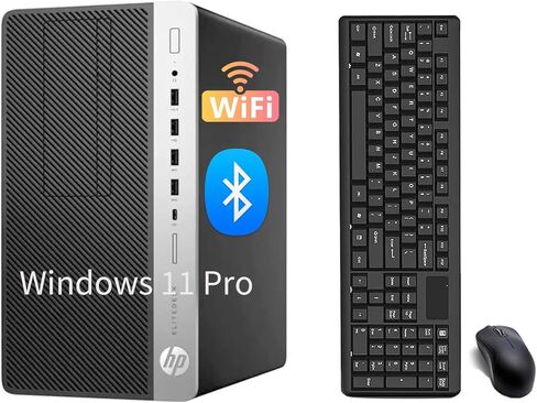HP EliteDesk 705 G4 Mini Tower PC Computer, AMD Ryzen 3 2200G 3,2GHz, 8GB RAM, 500GB HDD, Keyboard Mouse, USB WiFi+BT, Win11 Pro (Renewed) in Saudi Arabia