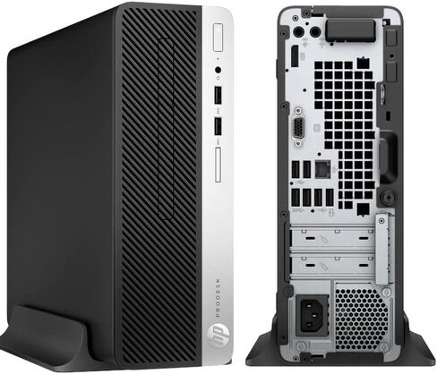 كمبيوتر مكتبي HP ProDesk 400 G5 SFF، Intel Core i5-8500T، ذاكرة وصول عشوائي 8 جيجابايت، 256 جيجابايت SSD، لوحة مفاتيح وماوس، واي فاي، بلوتوث، Windows 11 Pro (متجدد) in Saudi Arabia