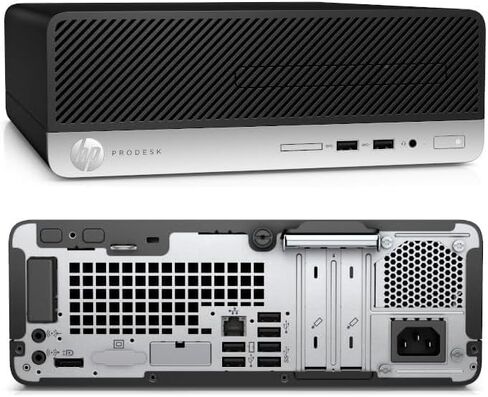 كمبيوتر مكتبي HP ProDesk 400 G5 SFF، Intel Core i5-8500T، ذاكرة وصول عشوائي 8 جيجابايت، 256 جيجابايت SSD، لوحة مفاتيح وماوس، واي فاي، بلوتوث، Windows 11 Pro (متجدد) in Saudi Arabia