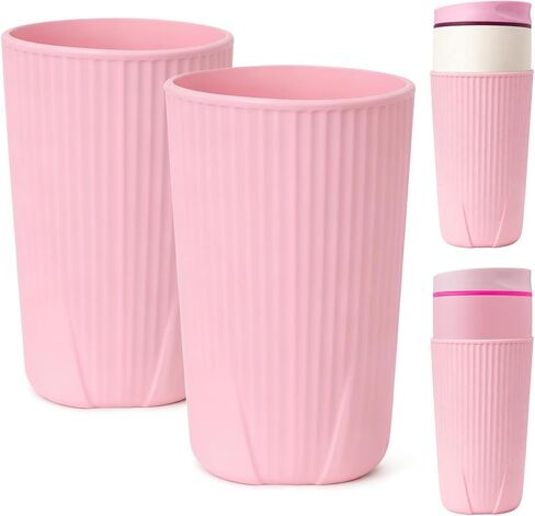 YQL 2-Pack Silicone Water Bottle Boot for Owala 20oz SmoothSip Slider Tumbler – Half-Wrap Protective Cup Sleeve, Anti-Slip Silicone Base for Travel Mug, Reusable & Dishwasher Safe (Blue) in Saudi Arabia