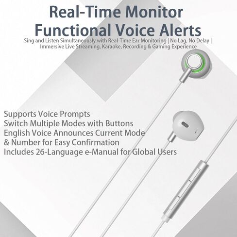 Tablet Headset with Sound Card & Voice Changer, Headphones for Male to Female, Female to Male, Loli Voice, Gaming & Streaming in Kuwait