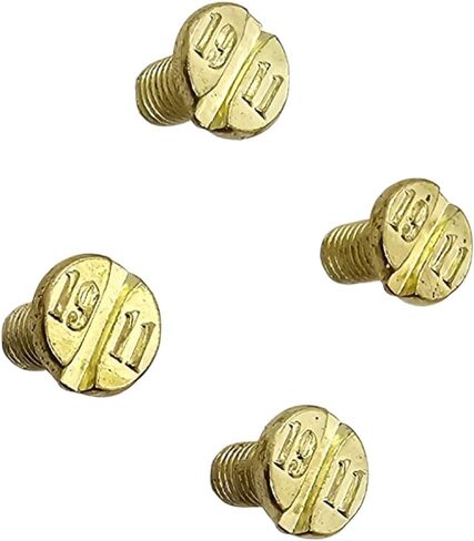 Custom Gold 1911 Grip Screws - Standard Size, Full Gold Finish, Engraved 1911" Design (Set of 4) in Saudi Arabia