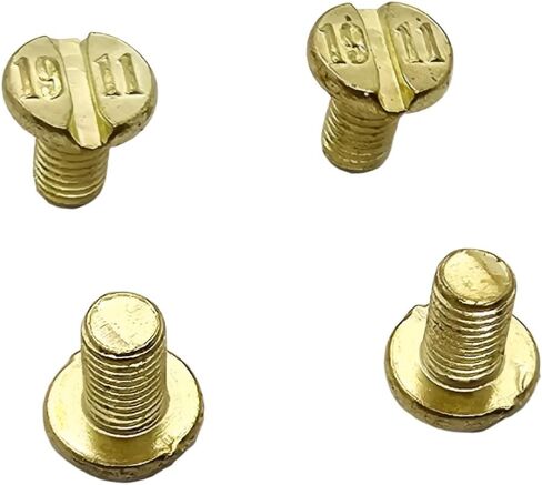 Custom Gold 1911 Grip Screws - Standard Size, Full Gold Finish, Engraved 1911" Design (Set of 4) in Saudi Arabia