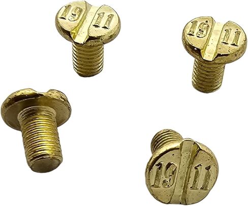 Custom Gold 1911 Grip Screws - Standard Size, Full Gold Finish, Engraved 1911" Design (Set of 4) in Saudi Arabia