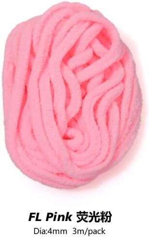 Pack of 6 3Meters Fly Tying Material Mop Chenille Body Yarn Grubs Line Mop Fly for Perch Trout Steelhead Fish Lure Bait Fishing Tackle in Saudi Arabia