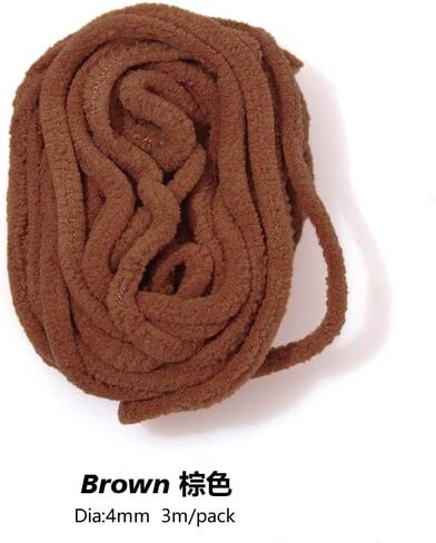 Pack of 6 3Meters Fly Tying Material Mop Chenille Body Yarn Grubs Line Mop Fly for Perch Trout Steelhead Fish Lure Bait Fishing Tackle in Saudi Arabia