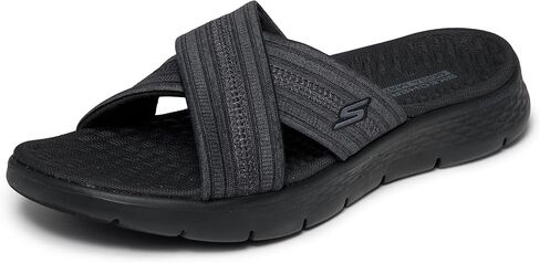 Skechers Women's On-the-go Go Walk Flex Sandal - Impressed | Casual, Walking, Ultra Go, Goga Mat, Memory Foam, Machine Washable, Vegan in Saudi Arabia