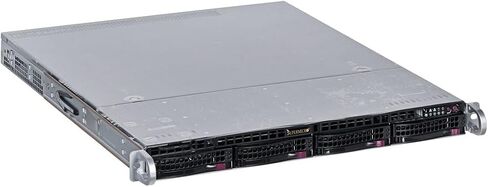 SUPERMICRO CSE-813MFTQC-R407CB هيكل قابل للتركيب على حامل بقدرة 400 واط، 1U، ATX، SATA/SAS - أسود in Saudi Arabia