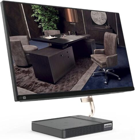 Lenovo IdeaCentre 5 23.8" FHD Touchscreen All-in-One Desktop, AMD Ryzen 7 5700U Processor, 16GB RAM, 512GB SSD, WiFi6, Bluetooth, Webcam, Wireless Keyboard & Mouse, Windows 11 Pro, Grey in Saudi Arabia